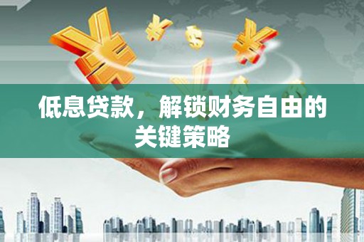 官田低息贷款，解锁财务自由的关键策略