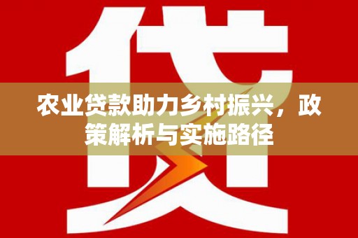 王益农业贷款助力乡村振兴，政策解析与实施路径