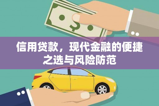 鄱阳信用贷款，现代金融的便捷之选与风险防范