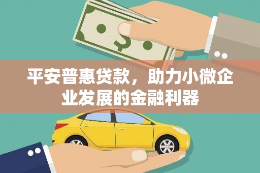 凤县平安普惠贷款，助力小微企业发展的金融利器