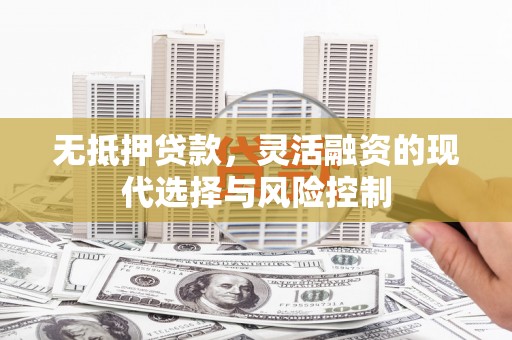 富源无抵押贷款，灵活融资的现代选择与风险控制