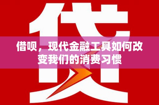 紫云借呗，现代金融工具如何改变我们的消费习惯