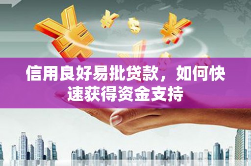 寿丰信用良好易批贷款，如何快速获得资金支持