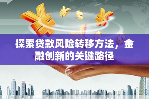 横峰探索贷款风险转移方法，金融创新的关键路径