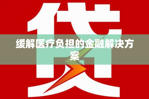 边坝缓解医疗负担的金融解决方案